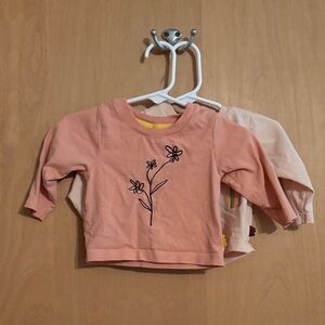 Charming Floral and Rainbow Long Sleeve Kids Tees